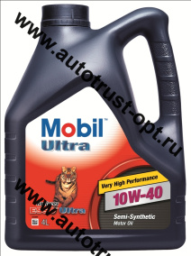 Mobil Ultra 10W40 SL/CF (п/синт) 4л