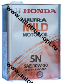 Honda ULTRA MILD 10W30 SN/GF-5  4л