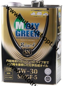 АКЦИЯ Moly Green Black 5W30 SN/GF-5 (синт) 4л + BRAKE & PARTS CLEANER 850 мл-очистит.тормоз.системы