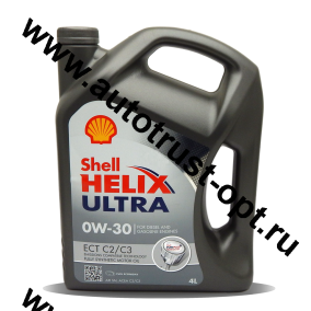 Shell Helix Ultra ECT 0W30 SN (синт) 4л