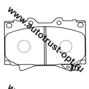 TrustAuto Тормозные колодки TABP 2066 (AN498WK) PF-1411