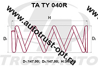 Пружина ТrustАuto TATY040R (48231-44220)