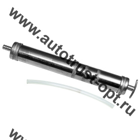 ТОП АВТО Шприц маслозаливной 200 мл.стальной с гибким шлангом  (ТА-8302)