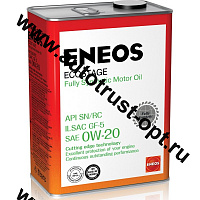 ENEOS Ecostage 0W20 SN (синт) 4л 