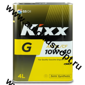 GS KIXX G 10W40 SJ (п/синт)   4л  Желез. банка