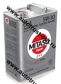 Mitasu SUPER DIESEL 5W30 CI-4 (п/синт) 4л. MJ-220/4