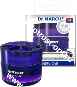 Ароматизатор гелевый "Dr. MARCUS" - SENSO DELUX аромат - New car 40 мл (банка)