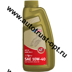 Luxe Super 4T 10W40 SJ JASO-MA-2 масло для 4-х такт.двиг (п/синт) 1л