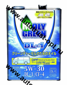 Moly Green DL-1 5W30 DPF CF-4 (п/синт)  4л 