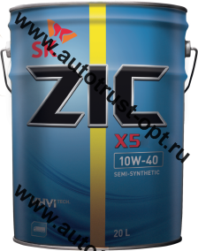 Zic X5 10W40 / A 10W40 SM (п/синт) 20л