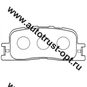 TrustAuto Тормозные колодки TABP 2100 (AN659K) PF-1458
