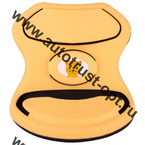 Адаптер ремня безопасности детский  SKYWAY пластик желтый с котенком