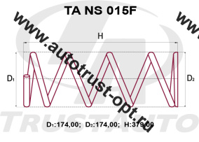 Пружина ТrustАuto TANS015F (54010-AD002) 