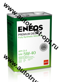 ENEOS Premium Diesel  5W40 CI-4 4л (син)