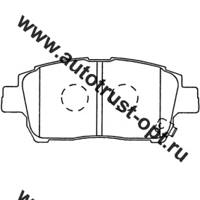 TrustAuto Тормозные колодки TABP 2055 (AN634WK) PF-1472/-1440/-1540