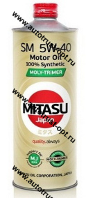 Mitasu MOLY-TRIMER 5W40 SM (синт) 1л. MJ-M12/1