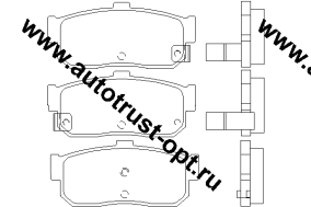 TrustAuto Тормозные колодки TABP 2140 (AN346WK) PF-2224