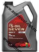 S-OIL  RED #7 SN/CF 10W-40 Synthetic Technology 4л