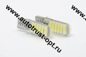 T10 (W5W)-7020-12SMD 12V светодиод (белый)