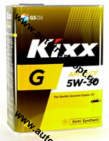 GS KIXX G  5W30 SJ/CF (п/синт)  4л Желез.банка